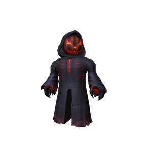 Lord Umberhallow Roblox avatar bundle with glowing pumpkin head and dark robe