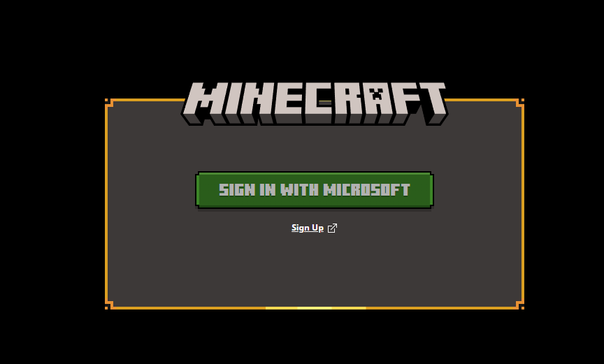 Minecraft Launcher Microsoft sign-in screen for a login troubleshooting guide