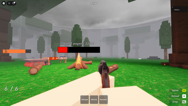Roblox 99 Nights in the Forest gameplay, used as contextual imagery for a guide to verifying free rewards